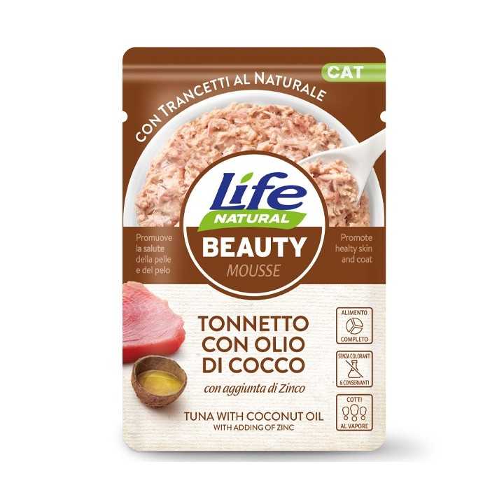 Life Cat Natural Mousse Beauty Tonnetto & Olio Di Cocco 70 Gr.