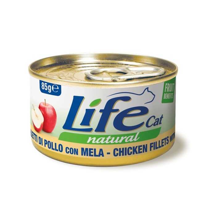 Life Cat Natural Pollo Con Mela 85 Gr.