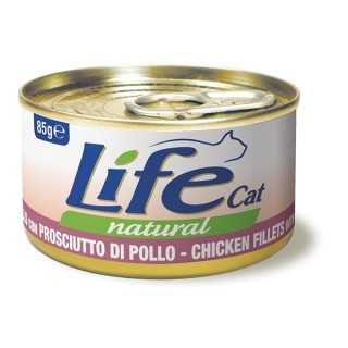 Life Cat Natural Pollo Con Prosciutto Di Pollo 85 Gr.
