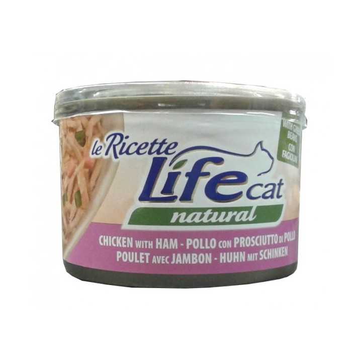 Life Cat Natural Ricette Pollo Con Prosciutto Di Pollo & Fagiolini 150 Gr.