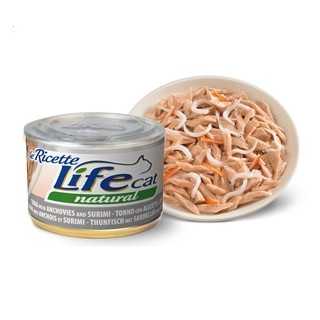 Life Cat Natural Ricette Tonno Con Alicette & Surimi 150 Gr.