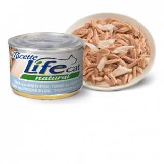 Life Cat Natural Ricette Tonno Con Pesce Bianco 150 Gr.