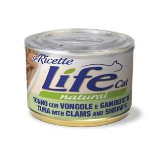 Life Cat Natural Ricette Tonno Con Vongole & Gamberetti 150 Gr.