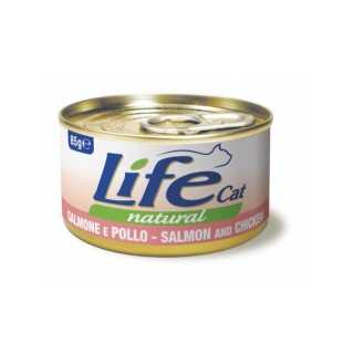 Life Cat Natural Salmone Con Pollo 85 Gr.