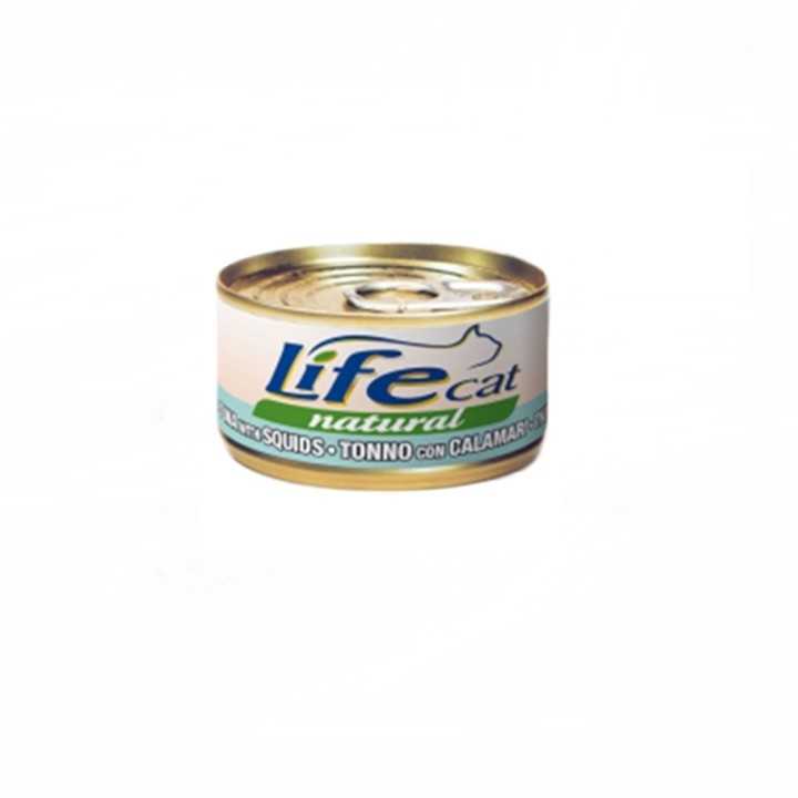 Life Cat Natural Tonno Con Calamari 85 Gr.