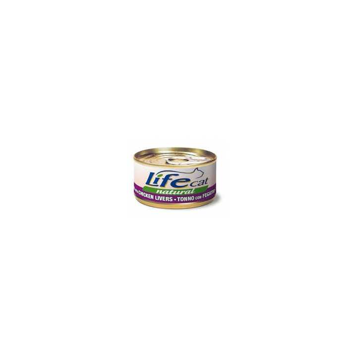 Life Cat Natural Tonno Con Fegatini Di Pollo 85 Gr.