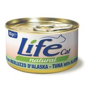 Life Cat Natural Tonno Con Merluzzo D'Alaska 85 Gr.