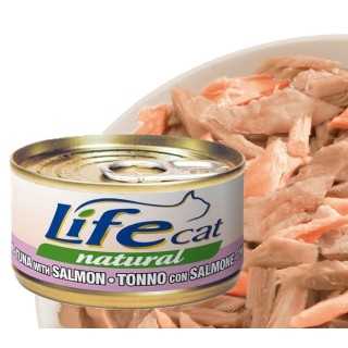 Life Cat Natural Tonno Con Salmone 85 Gr.