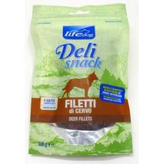 Life Dog Deli Snack Filetto Di Essiccato Di Cervo 100 Gr.