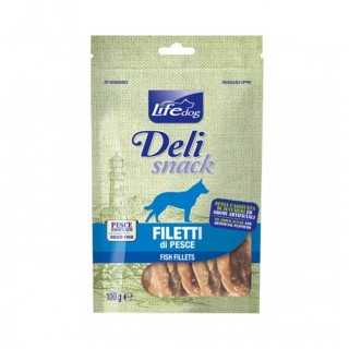 Life Dog Deli Snack Filetto Essiccato Di Pesce 100 Gr.