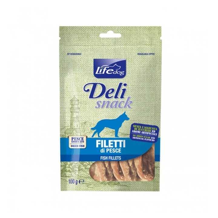 Life Dog Deli Snack Filetto Essiccato Di Pesce 100 Gr.