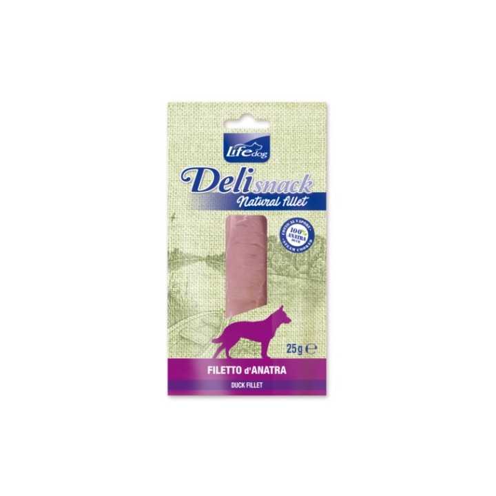Life Dog Delisnack Filetto Anatra Bollito 25 Gr.