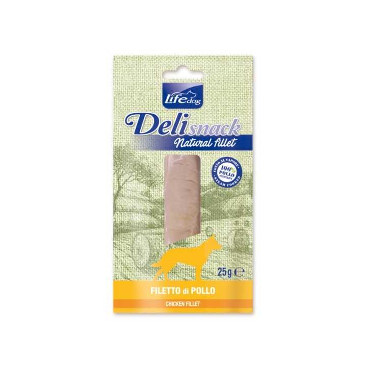 Life Dog Delisnack Filetto Pollo Bollito 25 Gr.