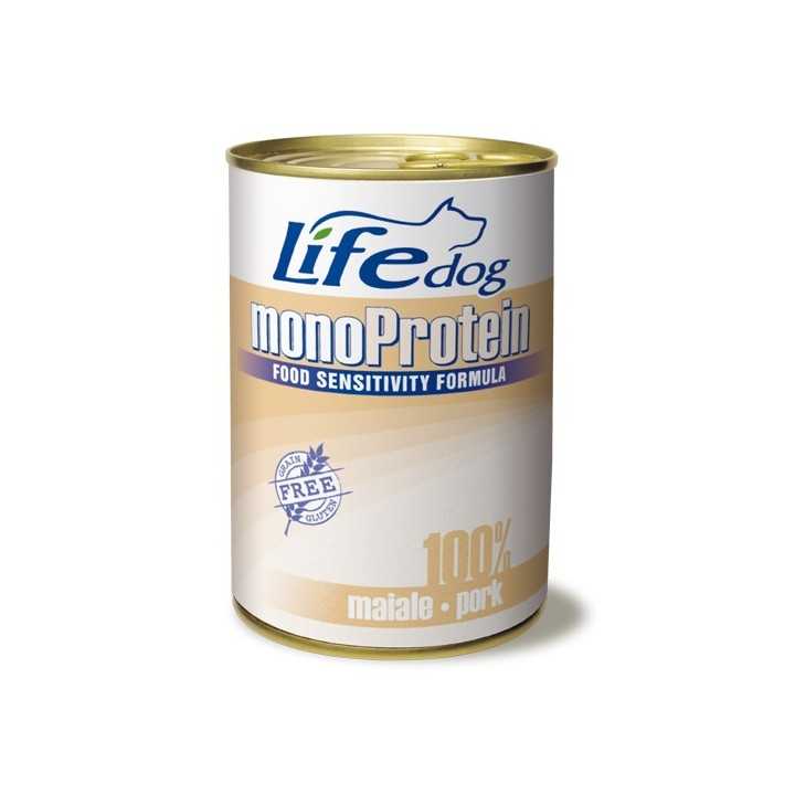 Life Dog Monoprotein 100% Maiale 400 Gr.