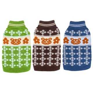 Maglione Dolcevita Con Orsetto Ricamato