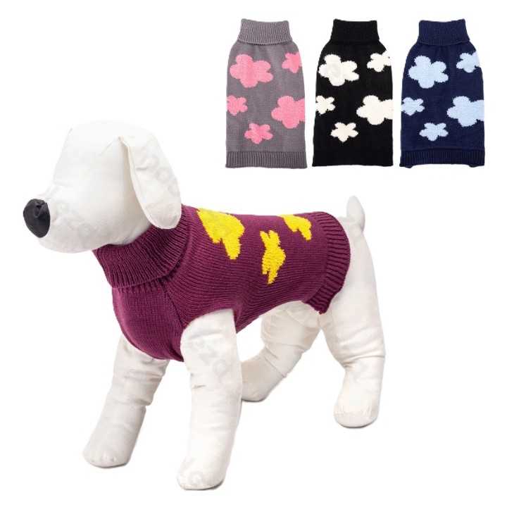 Maglione Fantasia Fiorata Tg. L (35 Cm.)