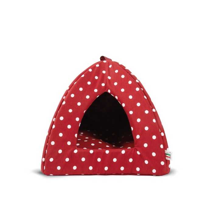 Mast Cuccia Piramide Medium 43 X 46 Cm. Rossa A Pois
