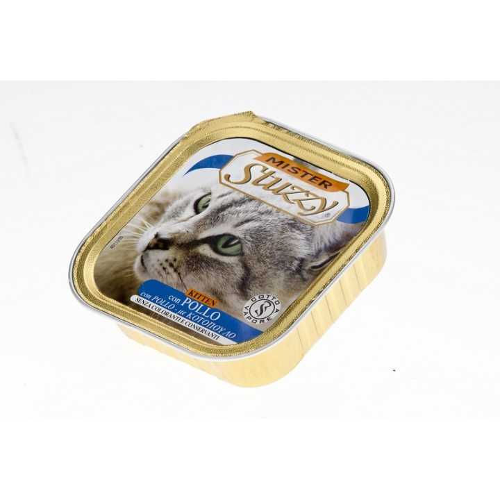 Mister Stuzzy Cat Kitten Con Pollo 100 Gr.