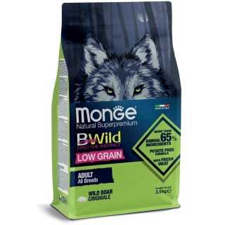 Monge Bwild Dog Low Grain Adult Cinghiale 2,5 Kg.