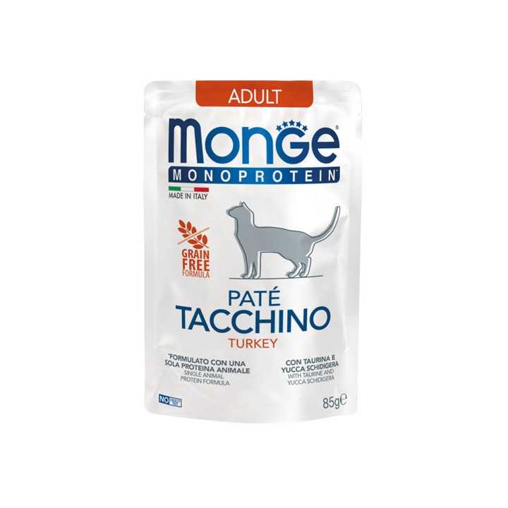 Monge Cat Monoprotein Pate' Adult Tacchino 85 Gr.