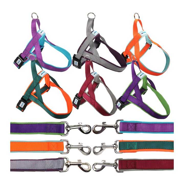 Also Parure Pettorina Nylon Softer (2 X 45-55 Cm. / 120 Cm.) Mix Color