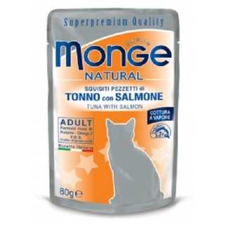 Monge Cat Natural Adult Buste Tonno Con Salmone 80 Gr.