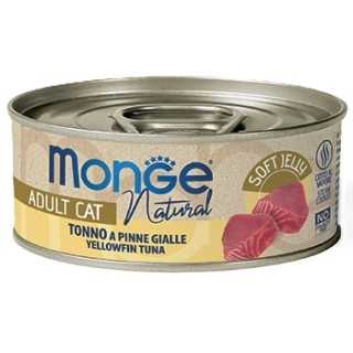 Monge Cat Natural Adult Jelly Tonno A Pinne Gialle 80 Gr.