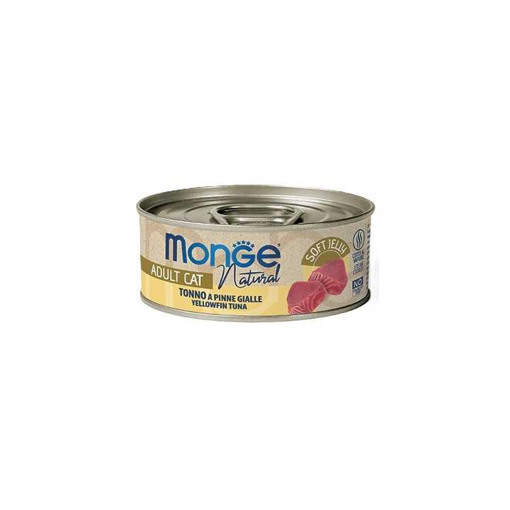 Monge Cat Natural Adult Jelly Tonno A Pinne Gialle 80 Gr.