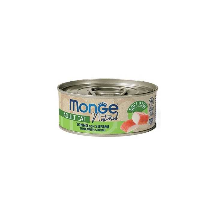 Monge Cat Natural Adult Jelly Tonno Con Surimi 80 Gr.