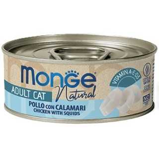 Monge Cat Natural Adult Pollo Con Calamari 80 Gr.