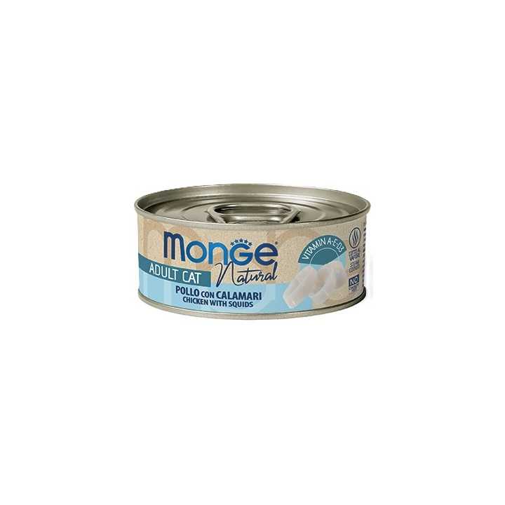 Monge Cat Natural Adult Pollo Con Calamari 80 Gr.