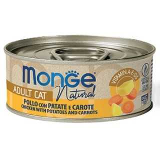 Monge Cat Natural Adult Pollo Con Patate & Carote 80 Gr.