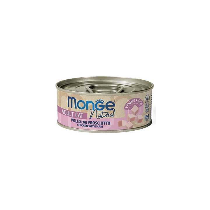Monge Cat Natural Adult Pollo Con Prosciutto 80 Gr.