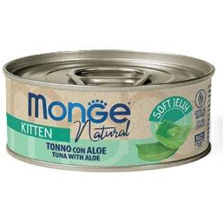Monge Cat Natural Kitten Jelly Tonno Con Aloe 80 Gr.