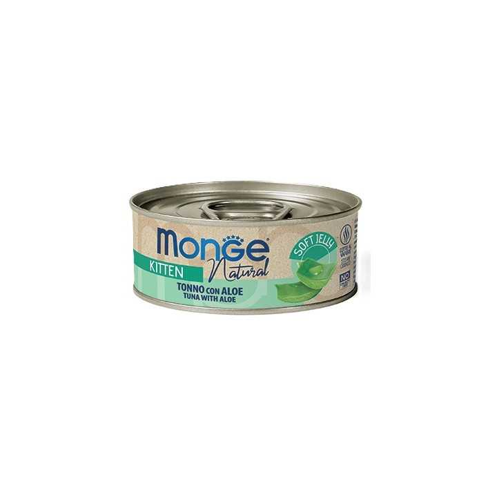 Monge Cat Natural Kitten Jelly Tonno Con Aloe 80 Gr.