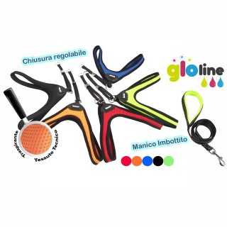 Also Parure Pettorina Tecninca Regolabile + Guinzaglio Tg. L (1 X 25 Cm.)