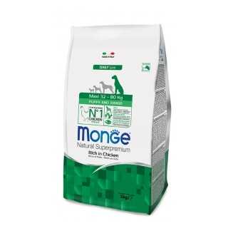 Monge Daily Line Maxi Puppy & Junior Ricco Di Pollo 3 Kg.