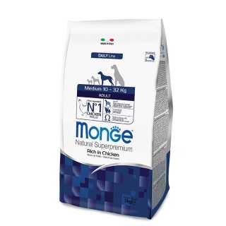 Monge Daily Line Medium Adult Ricco Di Pollo 12 Kg.
