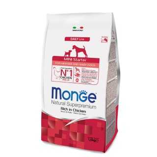 Monge Daily Line Mini Starter Ricco Di Pollo 1,5 Kg.