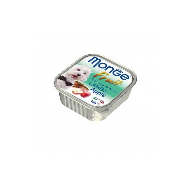 Monge Dog Fruit Pate' Agnello & Mela 100 Gr.