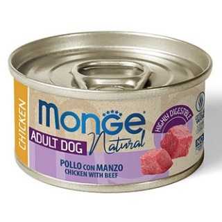 Monge Dog Natural Adult Pollo Con Manzo 95 Gr.