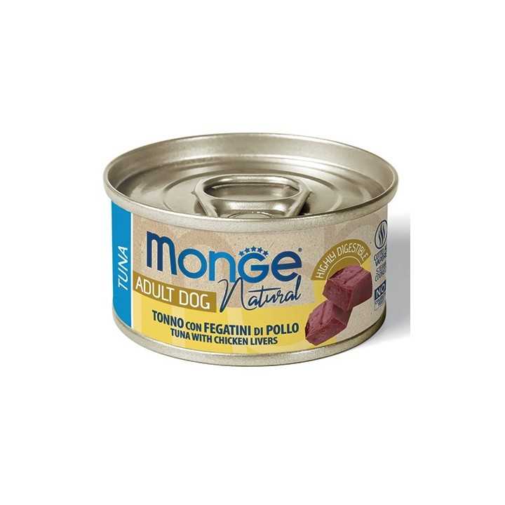 Monge Dog Natural Adult Tonno Con Fegatini Di Pollo 95 Gr.