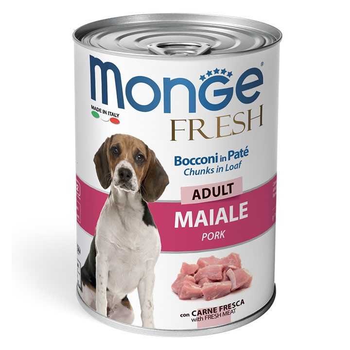 Monge Fresh Bocconi In Pate' Adult Maiale 400 Gr.
