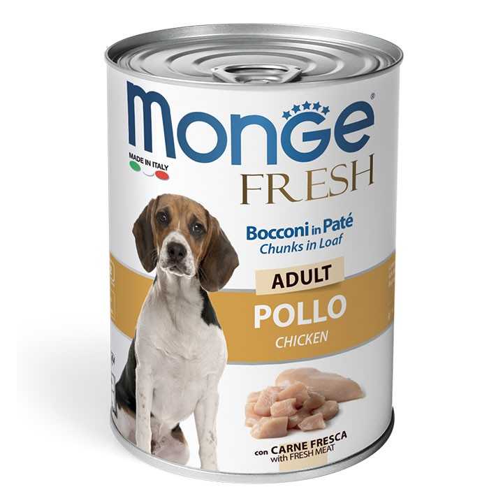 Monge Fresh Bocconi In Pate' Adult Pollo 400 Gr.