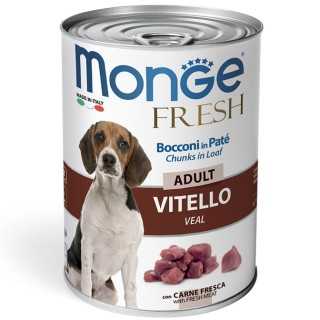 Monge Fresh Bocconi In Pate' Adult Vitello 400 Gr.
