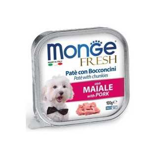 Monge Fresh Pate' E Bocconcini Con Maiale 100 Gr.