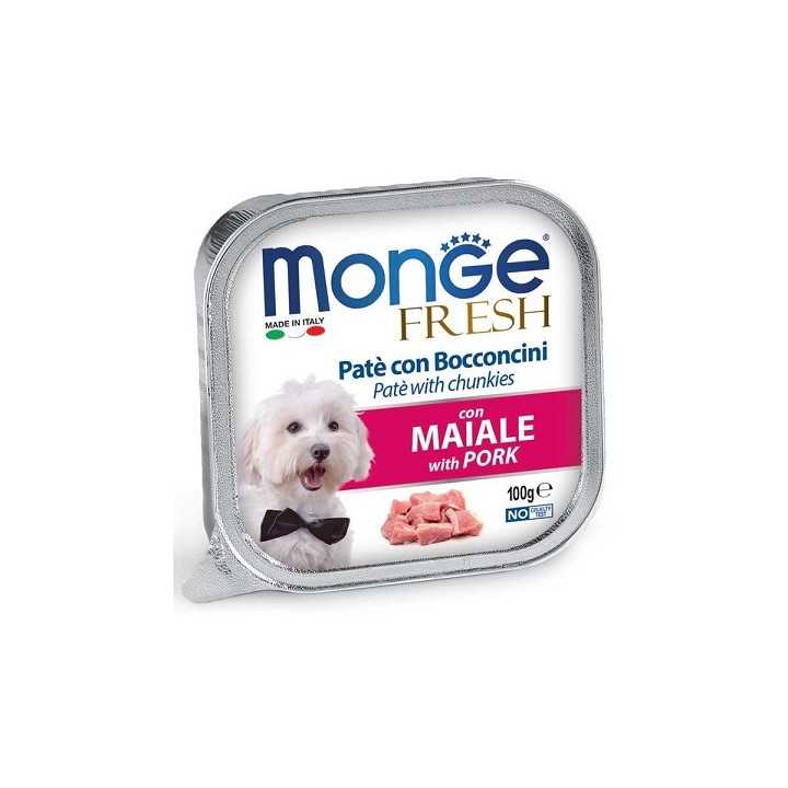 Monge Fresh Pate' E Bocconcini Con Maiale 100 Gr.