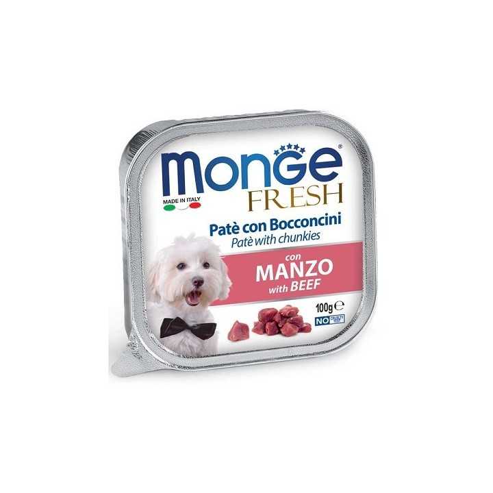 Monge Fresh Pate' E Bocconcini Con Manzo 100 Gr.