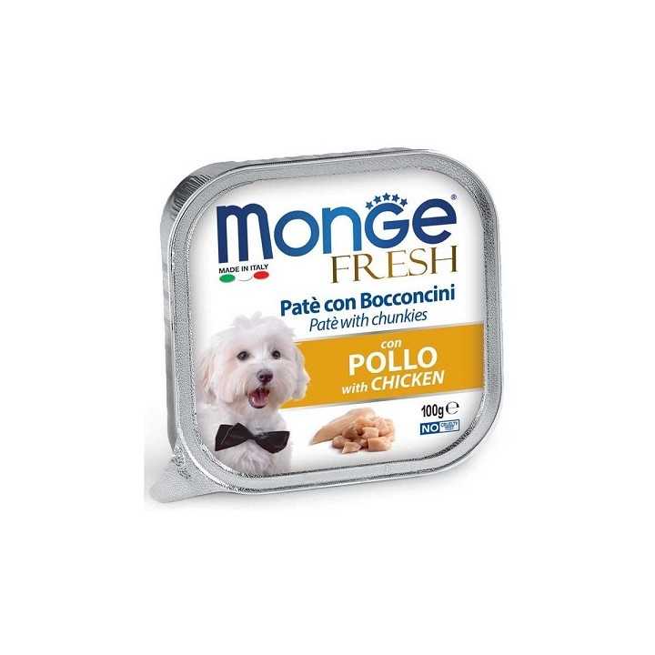 Monge Fresh Pate' E Bocconcini Con Pollo 100 Gr.