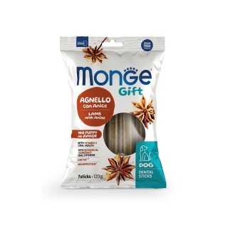 Monge Gift Dental Sticks Puppy & Junior Agnello & Anice 120 Gr. / 7 Pz.